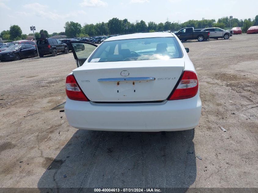 2004 Toyota Camry Le VIN: 4T1BE32K14U329780 Lot: 40004613