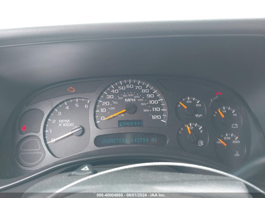 2003 Chevrolet Tahoe Lt VIN: 1GNEC13T93R191627 Lot: 40004685