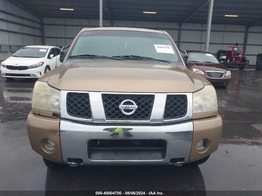 2005 Nissan Titan Se VIN: 1N6BA07A15N525726 Lot: 40004700