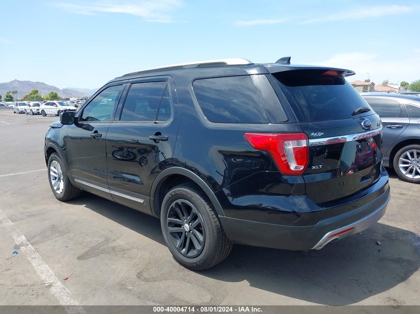 VIN 1FM5K7D89HGA23185 2017 FORD EXPLORER XLT