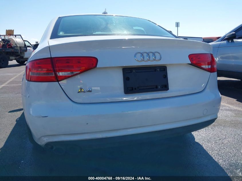 2014 Audi A4 2.0T Premium VIN: WAUAFAFL0EN004342 Lot: 40004768