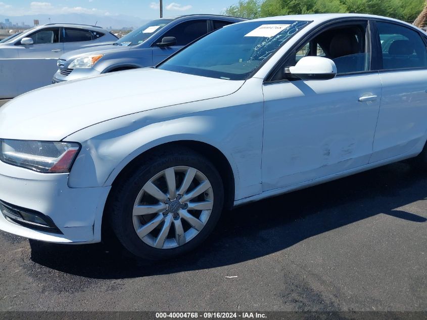 2014 Audi A4 2.0T Premium VIN: WAUAFAFL0EN004342 Lot: 40004768