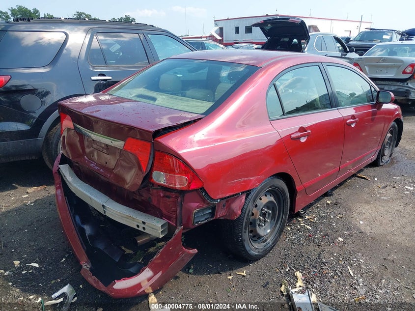 2007 Honda Civic Lx VIN: 2HGFA16577H507680 Lot: 40004775