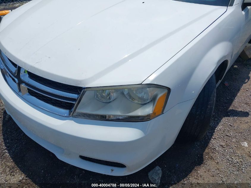 2013 Dodge Avenger Se VIN: 1C3CDZAB4DN624788 Lot: 40004788