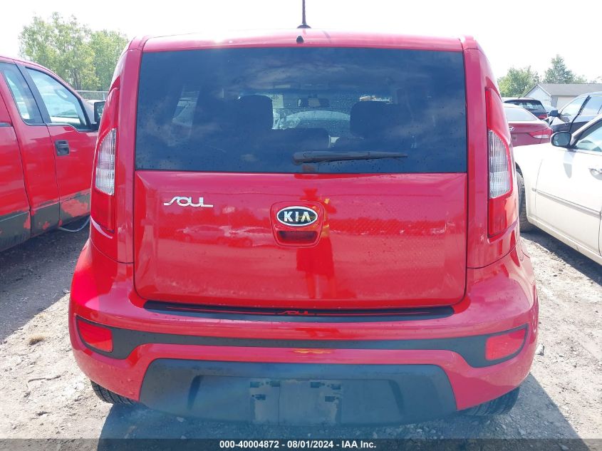 2012 Kia Soul + VIN: KNDJT2A67C7378595 Lot: 40004872