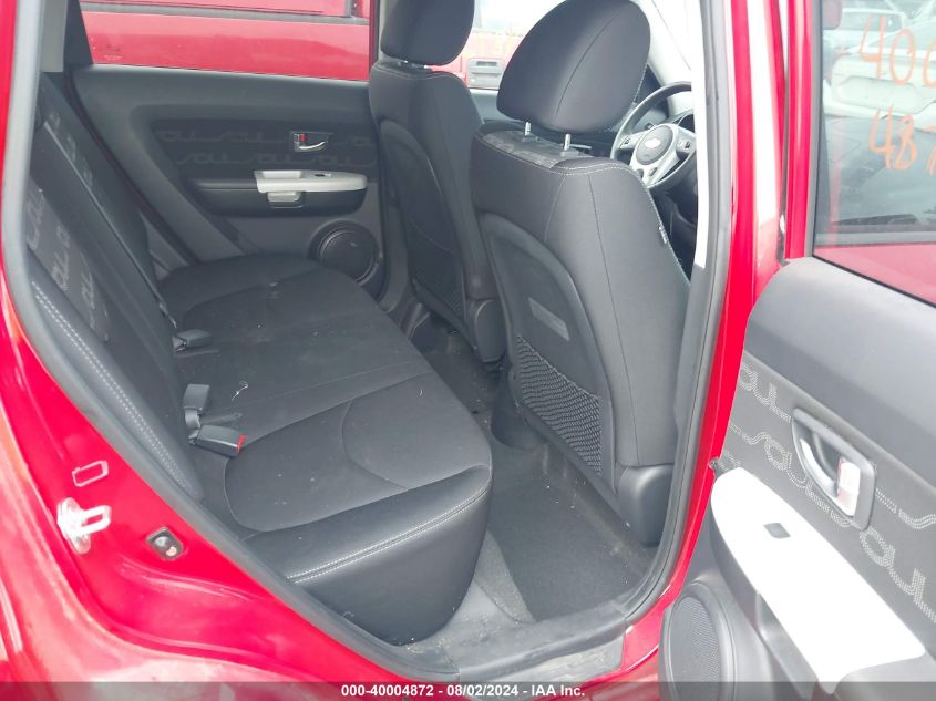2012 Kia Soul + VIN: KNDJT2A67C7378595 Lot: 40004872