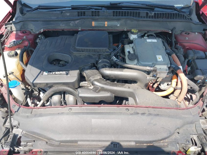 2019 FORD FUSION HYBRID VIN: 3FA6P0LU6KR243678