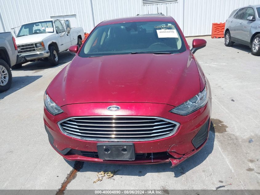 2019 Ford Fusion Hybrid Se VIN: 3FA6P0LU6KR243678 Lot: 40004890