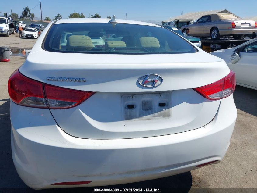 2012 Hyundai Elantra Gls VIN: 5NPDH4AEXCH125705 Lot: 40004899