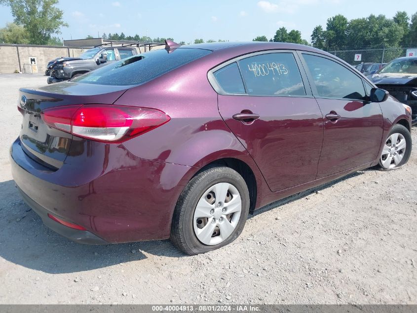 2018 Kia Forte Lx VIN: 3KPFK4A77JE282251 Lot: 40004913