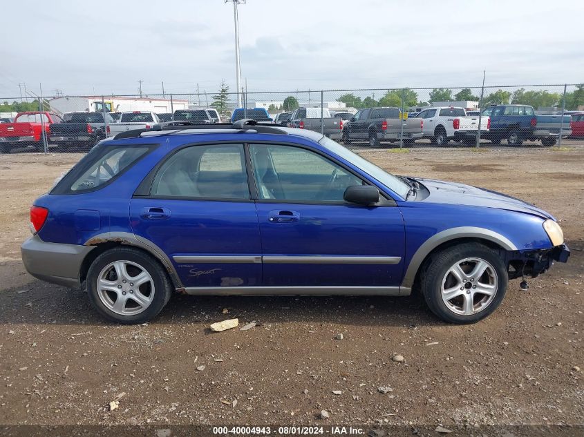 2004 Subaru Impreza Outback Sport VIN: JF1GG68544H803338 Lot: 40004943