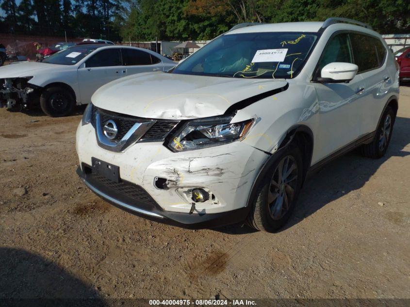 2015 Nissan Rogue Sl VIN: 5N1AT2MT1FC844370 Lot: 40004975