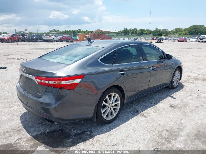 4T1BK1EB1DU006418 | 2013 TOYOTA AVALON