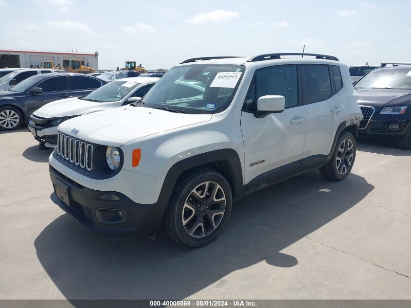 2018 Jeep Renegade Latitude VIN: ZACCJABB4JPH435 Lot: 40005069