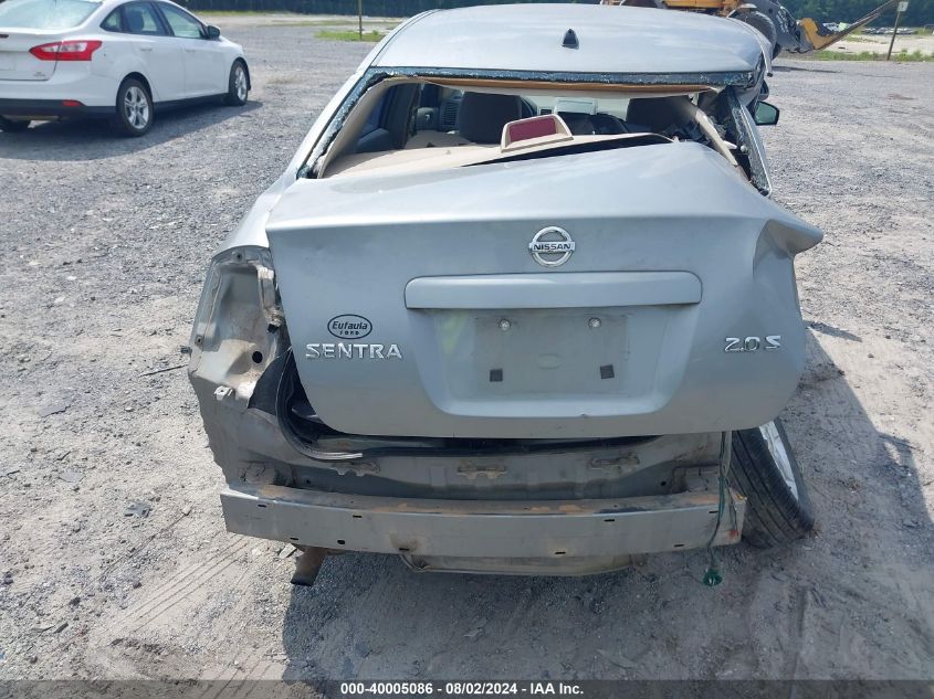 2007 Nissan Sentra 2.0/2.0S/2.0Sl VIN: 3N1AB61E37L602922 Lot: 40005086