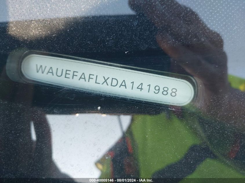 WAUEFAFLXDA141988 2013 Audi A4 2.0T Premium