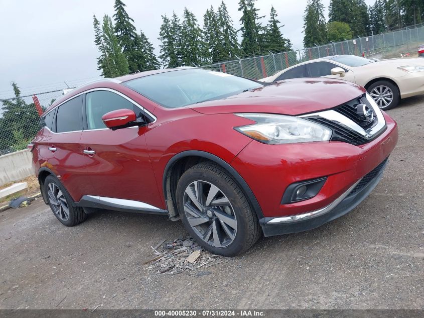 2015 Nissan Murano S/Sl/Sv/Platinum VIN: 5N1AZ2MG0FN253792 Lot: 40005230