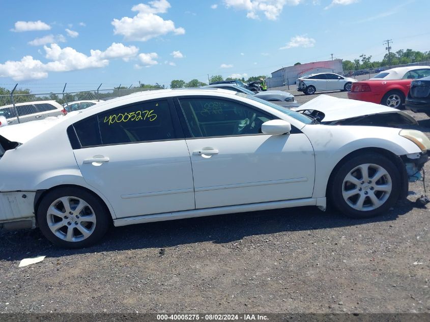 2008 Nissan Maxima 3.5 Sl VIN: 1N4BA41EX8C821128 Lot: 40005275