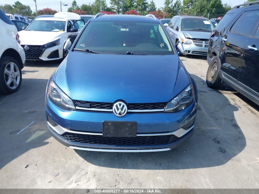 2019 Volkswagen Golf Alltrack Tsi S/Tsi Se/Tsi Sel VIN: 3VWH17AU1KM523051 Lot: 40005277