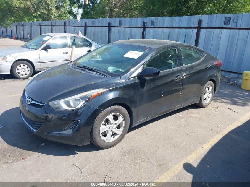 5NPDH4AE1FH624350 2015 HYUNDAI ELANTRA - Image 2