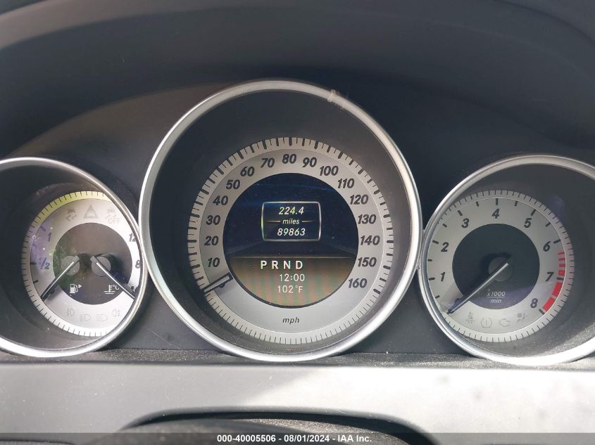 2012 Mercedes-Benz C 250 VIN: WDDGJ4HBXCF780220 Lot: 40005506