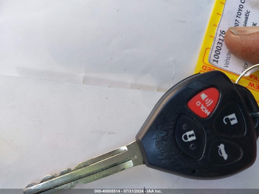 2007 Toyota Camry Le VIN: 4T4BE46K37R006373 Lot: 40005514