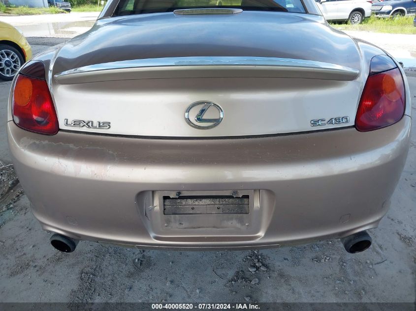 2003 Lexus Sc 430 430 VIN: JTHFN48Y430041926 Lot: 40005520