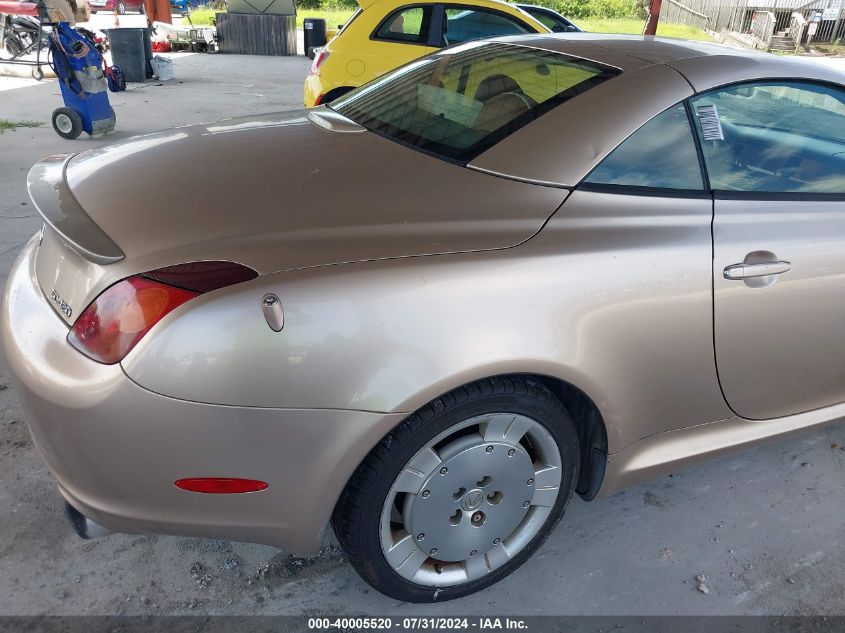 2003 Lexus Sc 430 430 VIN: JTHFN48Y430041926 Lot: 40005520