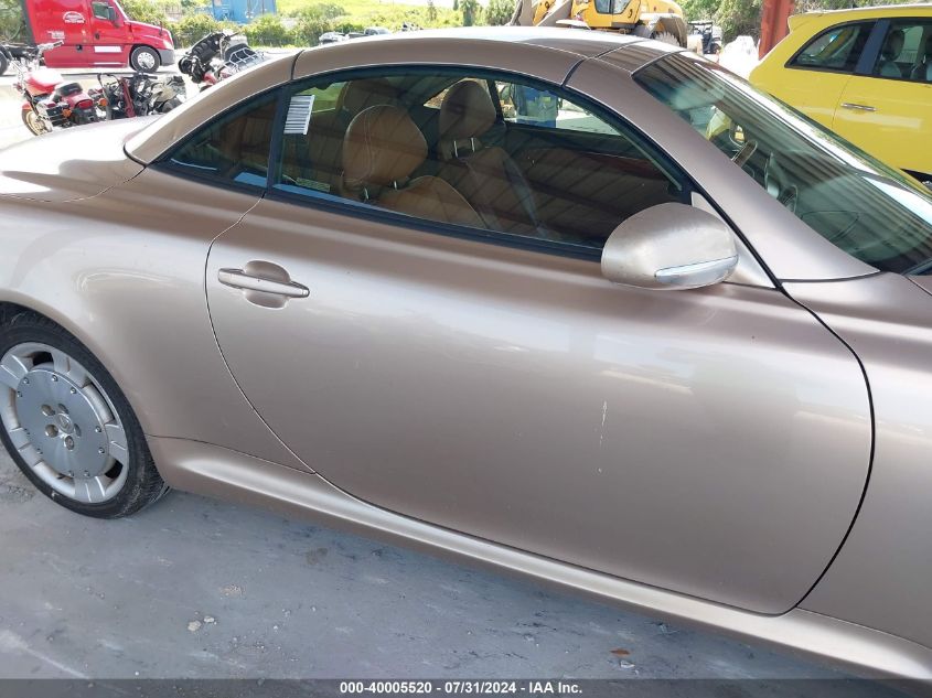 2003 Lexus Sc 430 430 VIN: JTHFN48Y430041926 Lot: 40005520