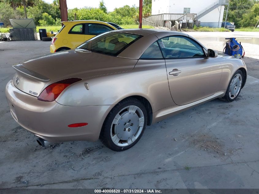 JTHFN48Y430041926 | 2003 LEXUS SC 430