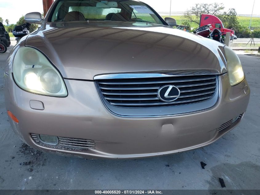 2003 Lexus Sc 430 430 VIN: JTHFN48Y430041926 Lot: 40005520