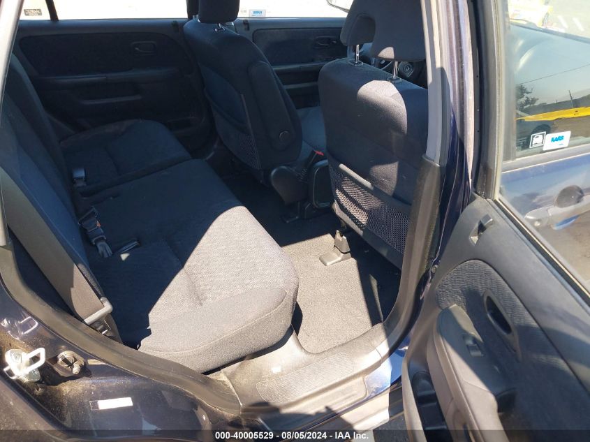 2006 Honda Cr-V Lx VIN: JHLRD78596C005082 Lot: 40005529