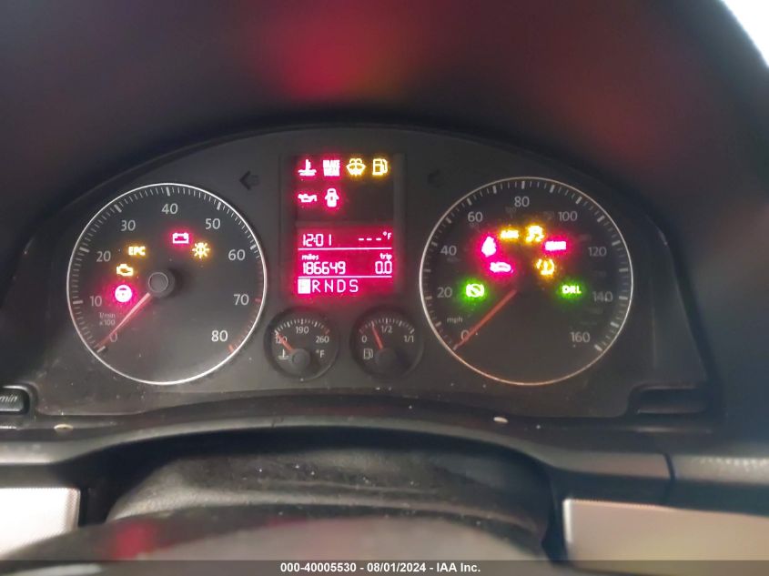 2009 Volkswagen Jetta 2.5L Se VIN: 3VWPZ71K49M294958 Lot: 40005530