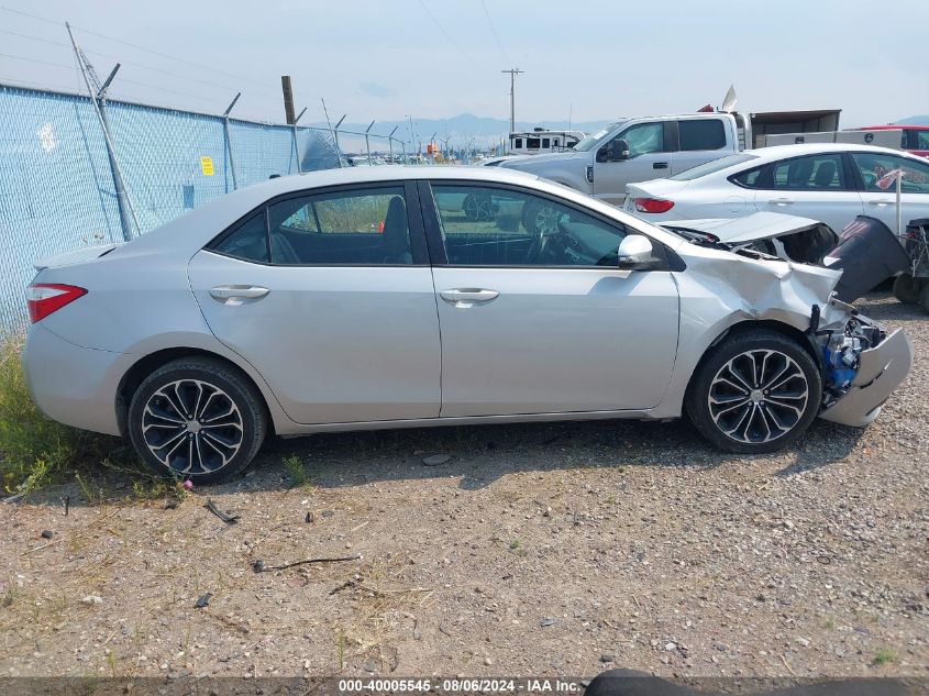 2015 Toyota Corolla S Premium VIN: 2T1BURHE2FC386601 Lot: 40005545