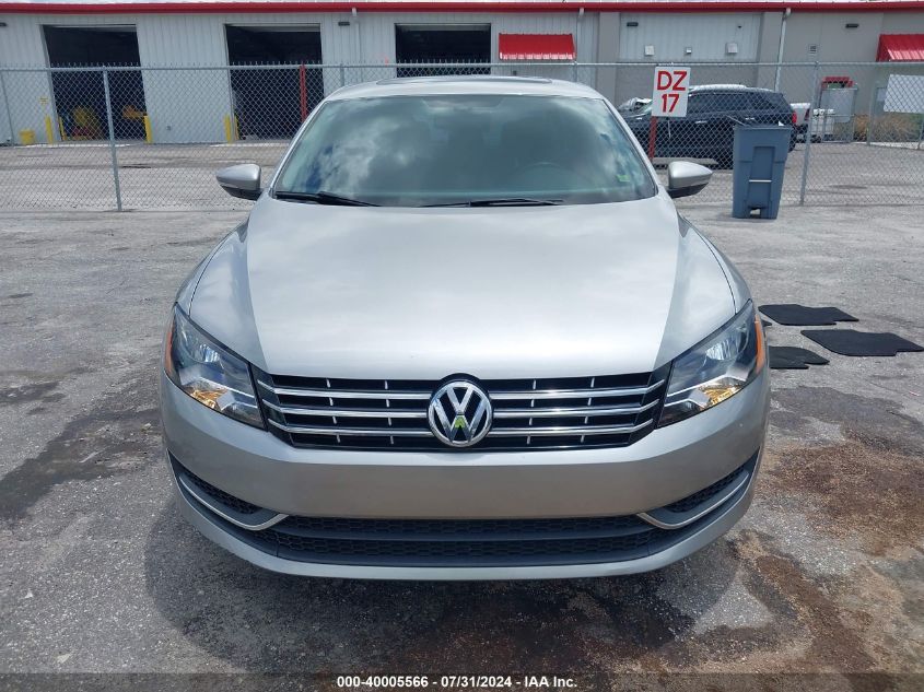 2012 Volkswagen Passat 2.5L Sel VIN: 1VWCH7A39CC038799 Lot: 40005566