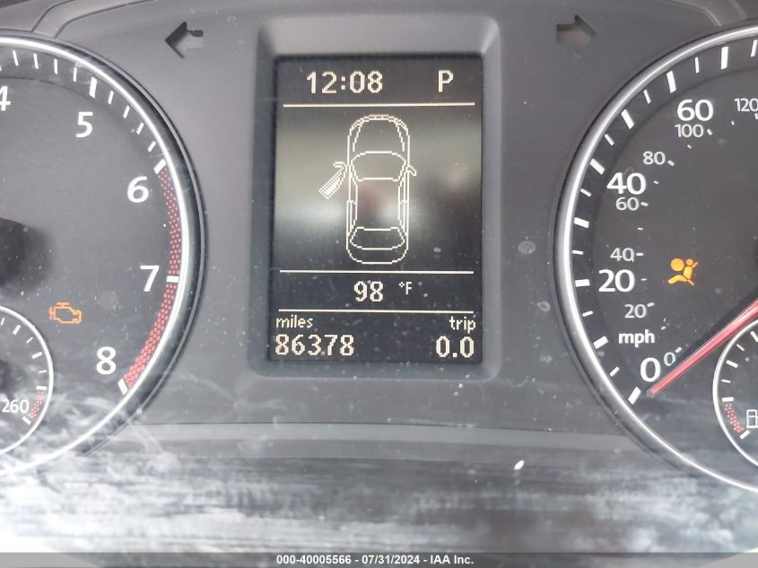 2012 Volkswagen Passat 2.5L Sel VIN: 1VWCH7A39CC038799 Lot: 40005566