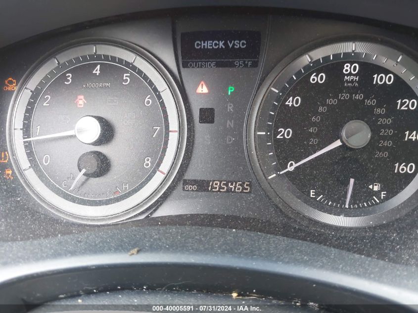 2007 Lexus Es 350 VIN: JTHBJ46G772025993 Lot: 40005591