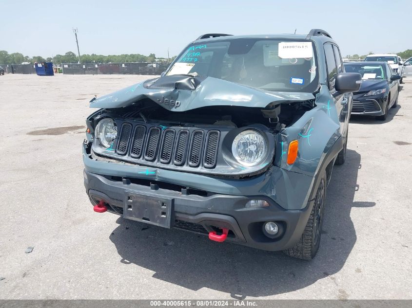 2016 Jeep Renegade Trailhawk VIN: ZACCJBCT6GPE18658 Lot: 40005615