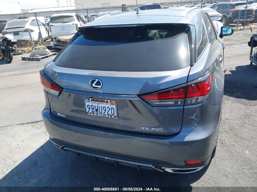 2022 Lexus Rx 350 F Sport Handling VIN: 2T2YZMDAXNC351266 Lot: 40005681