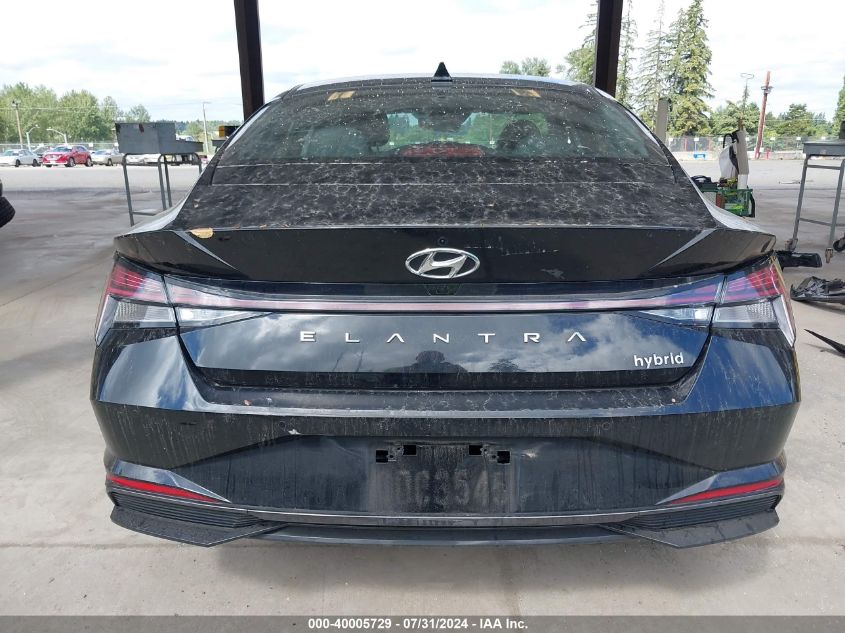 2022 Hyundai Elantra Hybrid Limited VIN: KMHLN4AJ9NU024192 Lot: 40005729