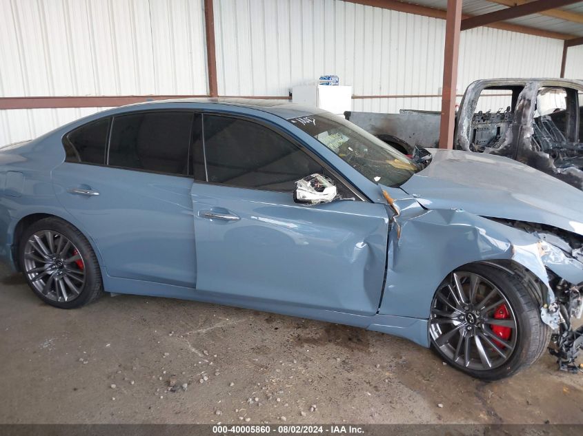 2023 Infiniti Q50 Red Sport 400 VIN: JN1FV7DP7PM570059 Lot: 40005860