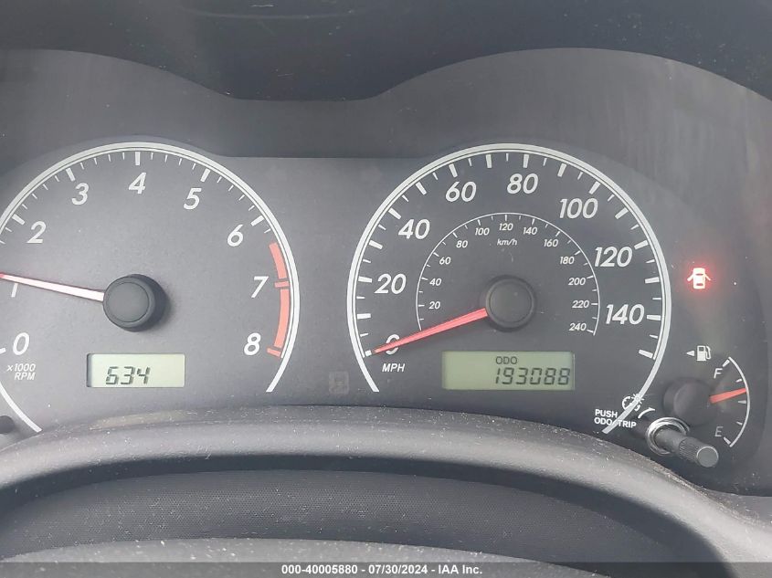 2009 Toyota Corolla S VIN: 1NXBU40E09Z056974 Lot: 40005880