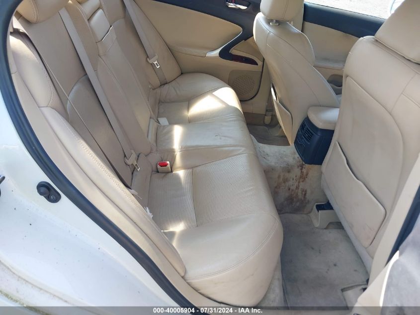 2007 Lexus Is 250 VIN: JTHBK262372035667 Lot: 40005904