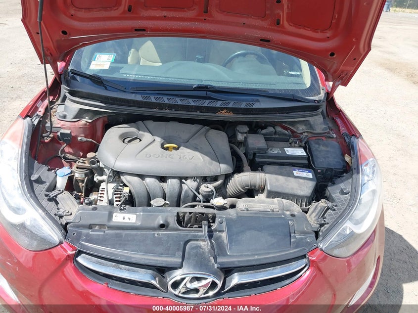 2012 Hyundai Elantra Limited (Ulsan Plant) VIN: KMHDH4AE7CU240733 Lot: 40005987