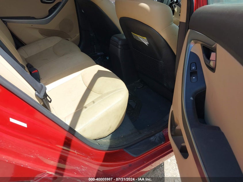 2012 Hyundai Elantra Limited (Ulsan Plant) VIN: KMHDH4AE7CU240733 Lot: 40005987