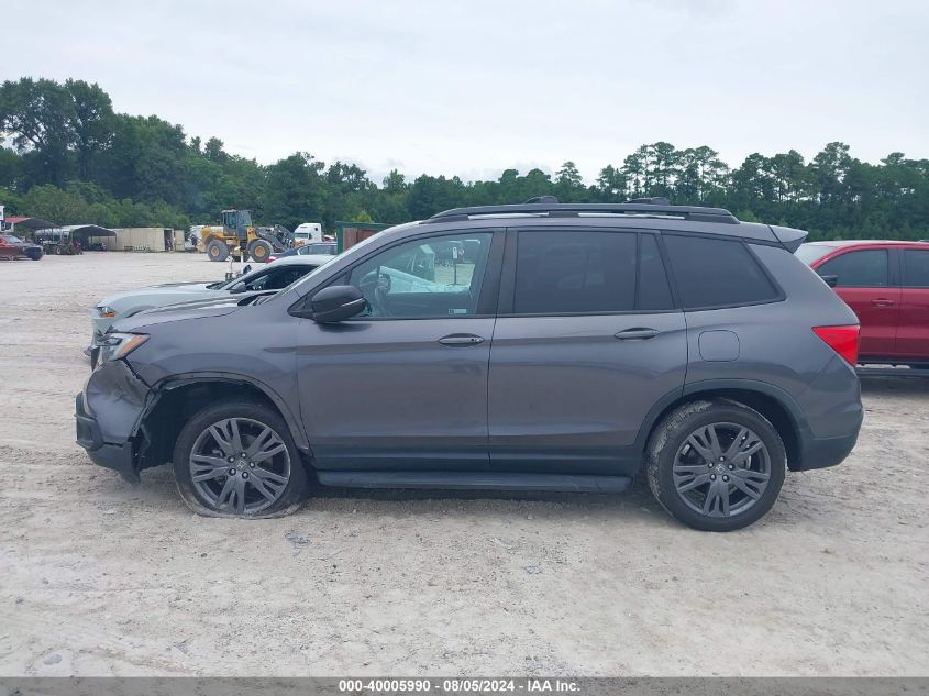 2019 Honda Passport Ex-L VIN: 5FNYF8H52KB006712 Lot: 40005990