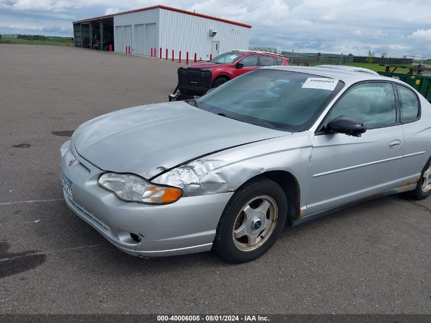 2004 Chevrolet Monte Carlo Ls VIN: 2G1WW12E549125331 Lot: 40006005