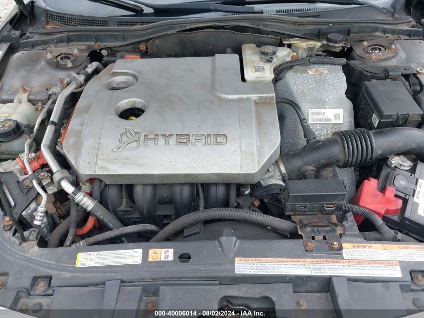 2011 Ford Fusion Hybrid VIN: 3FADP0L32BR123780 Lot: 40006014