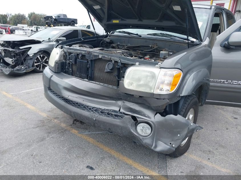 2005 Toyota Tundra Limited V8 VIN: 5TBET38125S488022 Lot: 40006022