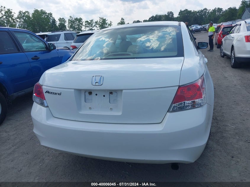 2010 Honda Accord 2.4 Lx VIN: 1HGCP2F30AA013835 Lot: 40006045